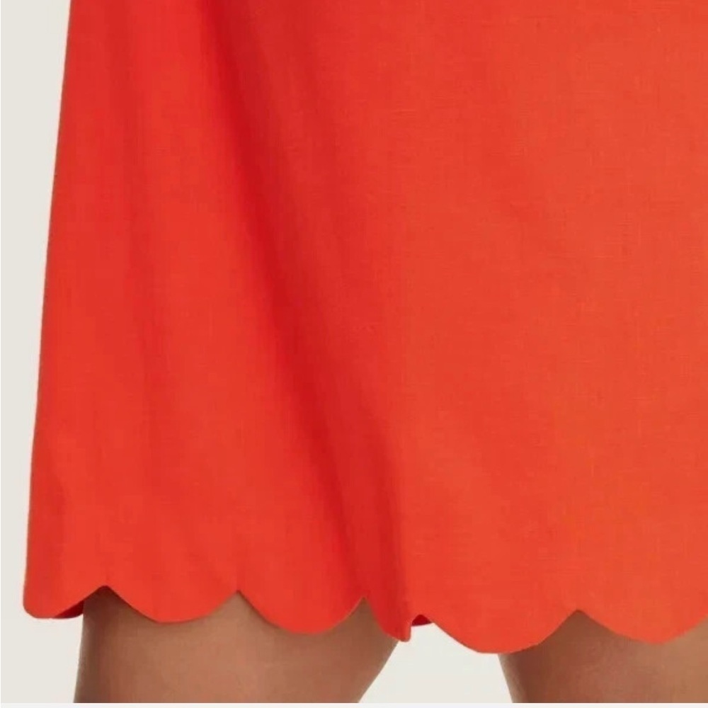 Kate Spade x Target Red/Orange Scalloped Mini Shift Dress Size Medium NWOT - Picture 3 of 8